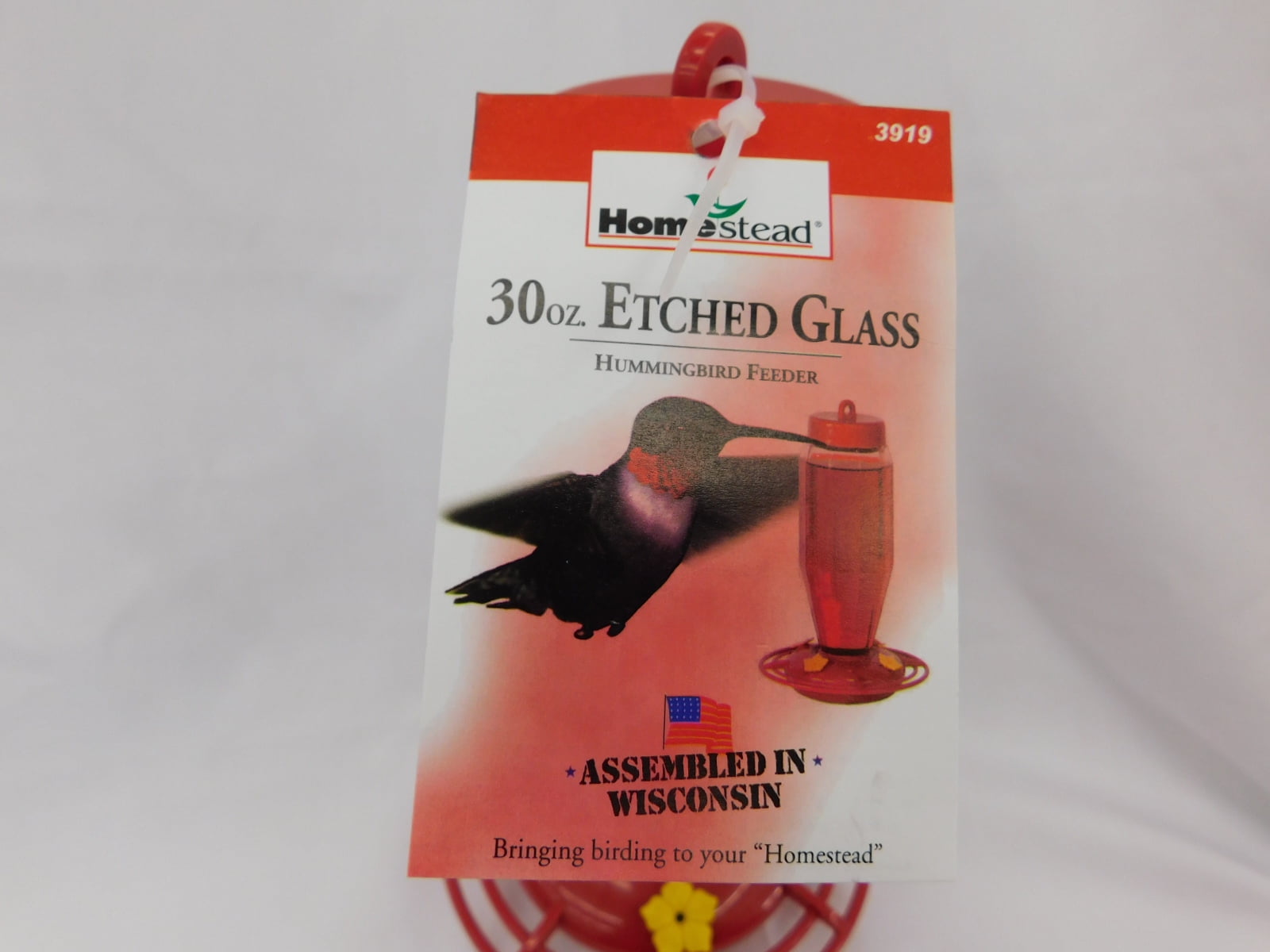 Homestead Glass Capacity Hummingbird Feeder Red 30 Oz Walmart Com