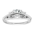 thumbnail image 6 of FJC Finejewelers 14 kt White Gold 1.50ct. Three Stone with Side G H I True Light Moissanite Engagement Ring, 6 of 8