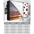 thumbnail image 7 of Outdoor TV Cover 70 to 75 Inch Weatherproof, Red Ladybug Waterproof TV Screen Protector for Outside Decor with Zipper and Pocket 68"L x 42"H , Red Black Polka Dot, 7 of 7