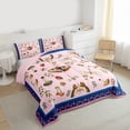 thumbnail image 3 of Homewish Teens Chic Floral Mushroom Bedding Comforter Set 2pcs,Ladybug Moth Dragonfly Twin Comforter Sets Microfiber,Exotic Style Breathable Bedding Set,Ultra Soft Home Decor,Reversible, 3 of 8