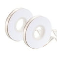 thumbnail image 1 of Cinta de satén Uxcell con borde dorado, 3/8 pulgadas x 25 yardas, cinta de satén de doble cara, beige, 1 of 5