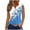 Blue, variant on COM1950s Women's Summer Clothes, Women's 2025 Summer Solid Color Round Sports for Outer Wear Bottoming Slim Short, Women Summer Clothes