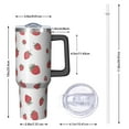 thumbnail image 2 of Modern 40oz Tumbler– Stainless Steel Insulated Tumbler with Handle and Straw, Large Capacity Travel Cup for Hot & Cold Drinks, 2 of 7