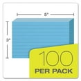 thumbnail image 3 of Ruled Index Cards, 3 X 5, Blue, 100/pack | Bundle of 10 Packs, 3 of 7