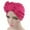 Hot Pink, variant on Pxiakgy Women's Turban Hat Bowknot Stretch Solid Hijab Headwrap Chemo Headwear Skull Cap Hair Loss Cover Head Hat Bow Cap Women Wrap Caps Beige One Size