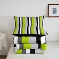 thumbnail image 5 of Erosebridal Modern Geometric Pattern Full Size Comforter Sets,Watercolor Striped Bedding Comforter Set,Black Reversible,3 Pieces,1 Comforter and 2 Pillowcases, 5 of 7