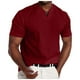 thumbnail image 1 of Camiseta informal de manga corta y cuello en V para hombre, camiseta ajustada., 1 of 4