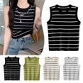thumbnail image 2 of Woman's Fashion Vest Summer Tank Tops Sleeveless Ice Silk Render Cheap, 2 of 8