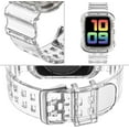 thumbnail image 3 of KOMI Compatible for Clear Apple Watch Band 41mm 40mm 38mm 42mm 44m 45mm 49mm with Case, Women Glitter Bling Sport Strap for iWatch Band Ultra 2/1 Series 9 8 7 6/SE 5 4 3 2 1, Clear, 3 of 7
