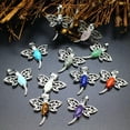thumbnail image 6 of HOOUN Hollow Dragonfly Chakra Crystal Bead Pendant Wing Gemstone Quartz Jewelry Insect-Lapis Lazuli-1PC (Random Pick), 6 of 8