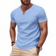thumbnail image 5 of Camiseta básica de manga corta y cuello redondo para hombre: informal, streetwear, gimnasio, versátil para combinar, 5 of 8