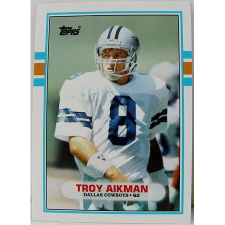Troy Aikman 1989 Traded Rookie Football Card #70-T - Shipped In Protective Display Case!, This is an authentic mint Rookie card of one of the best players in football.., By Topps Ship from