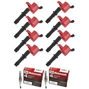 Set of 8 ISA Energy Ignition Coils & 8 Motorcraft Spark Plugs Compatible with 2005-2008 Ford F150 F-150 Expedition F-250 Super Duty F-350 Super Duty 5.4L V8 Replacement for FD508 SP515