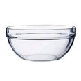 1 Pc Salad Bowl Acrylic Thicken Transparent Round Bowl for Serving