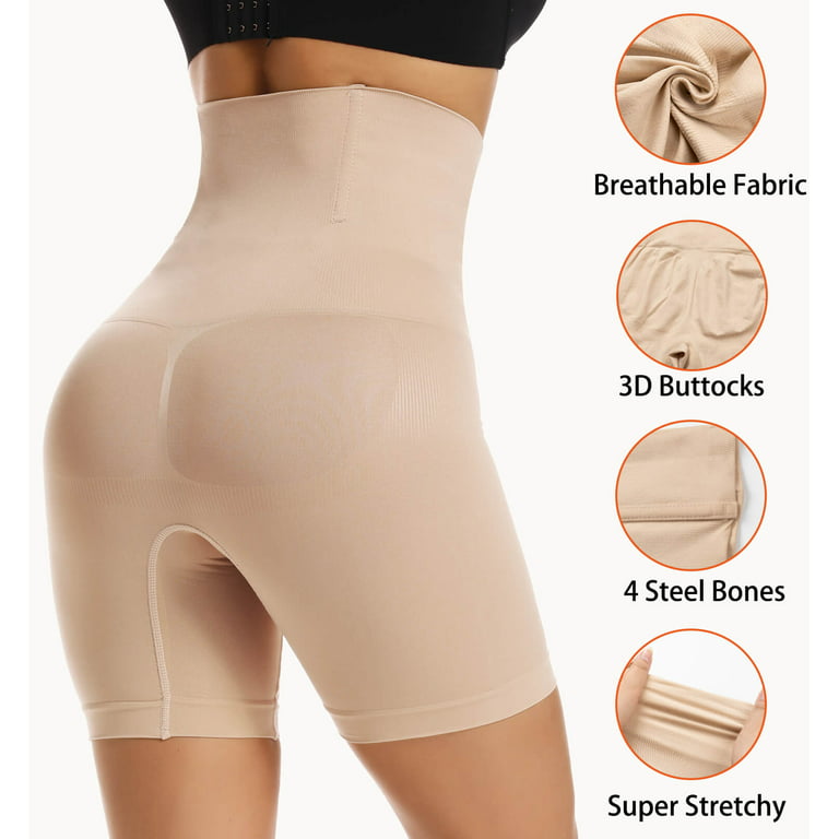 2 pack Women Waist Trainer Shapewear Tummy Control Body Shaper Shorts Hi-Waist  Butt Lifter Thigh Slimmer 