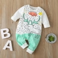 thumbnail image 2 of TAIAOJING Baby Girls Romper Clothes Boys Girls Long Sleeve Cartoon Animal Print Jumpsuit Outfit 9-12 Months, 2 of 9