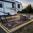 thumbnail image 2 of ILLUMINATED PATIO MAT FOR RV/HOME 8FT X 18FT BROWN, 2 of 7