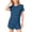 Blue, variant on Casual Summer Outfits for Girls Short Sleeve Crewneck T Shirt and Shorts Set Lightweight Comfy Loose Clothes