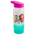 thumbnail image 1 of Botella Plástico Infantil con Popote Plegable, Agarradera y Contenedor, Diseño Gabbys DollHouse, Personajes Animados, Capacidad 550 ml, Rosa, 1 of 5