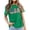 Green, variant on Conairie 4th of July Shirt Womens Crew Neck Short Sleeve Loose Patriotic T Shirts With Letter Print Work Tee Pullover Outfits Black L