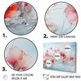 thumbnail image 3 of Designart "Blissful Hibiscus Blossoms" Flower Field Floater Framed Canvas Prints, 3 of 5