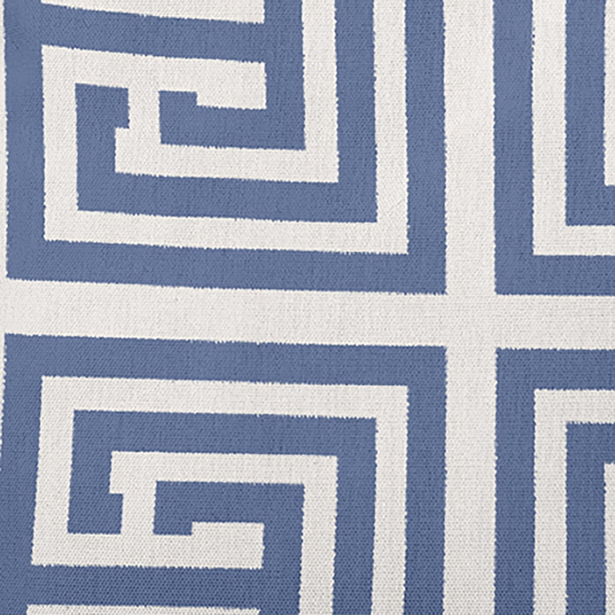 18"x18" Simply Daisy Greek Key Poly Indoor/Outdoor Pillow, Blue Qty 1