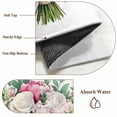 thumbnail image 5 of Spring Flower Large Area Rugs 5x8 ft Watercolor Retro White Pink Floral Green Leaf Plant Washable Rug Non Slip Indoor Carpet Absorbent Floor Mat for Living Room Bedroom Dining Room, 5 of 9