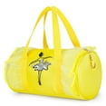 thumbnail image 4 of PINQI Children Travel Duffle Bag Cute Ballet Dance Bag Kids Tutu Dress Hanging Dance Bag Girls Personalized Bag Ballerina Duffle Bag(Yellow,One Size), 4 of 4