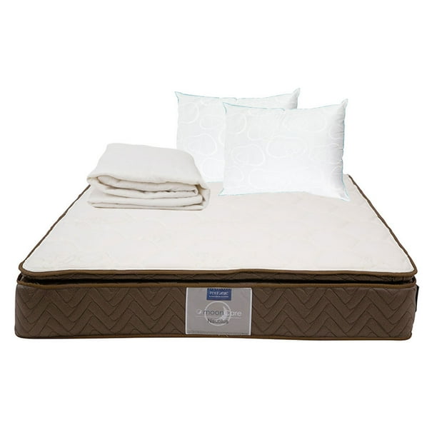 Colchón King Size Restonic Nautilus + Almohada Osos 2 + Protector