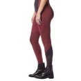 thumbnail image 5 of KERRITS Adult Female Free Style Knee Patch Pocket Tight, Color: Sangria/Black, Size: M (50402SANGRIA/BLKM), 5 of 6