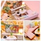 thumbnail image 5 of Casa de muñecas en miniatura, kit de casa de muñecas de madera para hacer tú mismo con muebles y luz LED, música, Sweet Time, 5 of 8