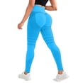 thumbnail image 2 of KDDYLITQ 3D Cellulite-Reducing Leggings Women 3D Compression Stretchy Yoga Pants High Elastic Waisted Tights Workout Gym Tummy Control Leggings Blue L, 2 of 7
