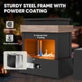 thumbnail image 4 of INTER HUT 35.4" x 22" Rectangular Propane Fireplace，50,000 BTU Fireplace with Fireplace w/ rain cover- Fire Pits & Outdoor Fireplaces, 4 of 10