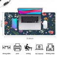thumbnail image 5 of Long Mouse Pads for Desk,Pioneer Flower Floral Print Pattern Desk Mats on Top Of Desks, Desk Mouse Pad Extra Large with 3mm Non-Slip Base and Stitched Edge for Gaming,Office,Work,Home 35.4"x15.7", 5 of 6