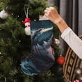 thumbnail image 4 of Zufioo Wave Chain Shark for 18-inch Stitching Christmas Stockings, Suitable for Christmas, Christmas Trees, Indoor and Outdoor Holiday Decorations-Short plush, 4 of 8