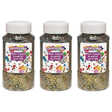 Colorations Extra-Safe Plastic Glitter, Multi - 3 lbs.