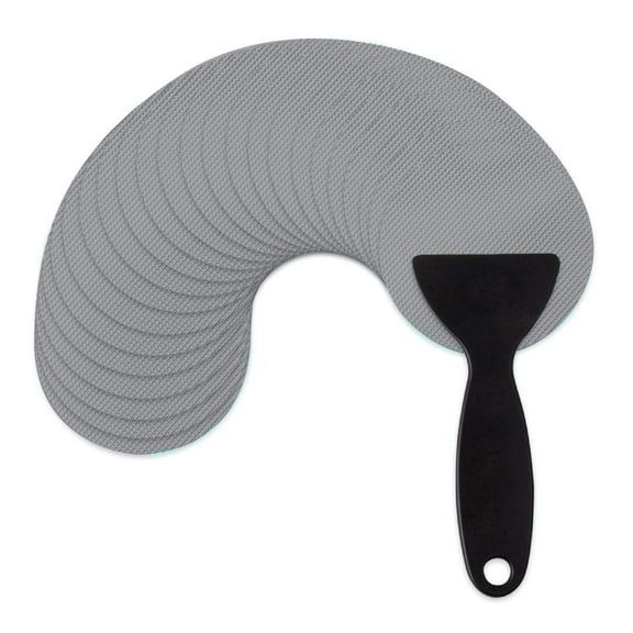 1pcs bathtub anti-slip sticker--round 8*8cm 24 pieces-grey