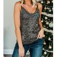 thumbnail image 4 of Women's Gray Sequin Tank Top, 4 of 9