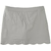 Coral Bay Petite Solid Scalloped Skort X-Large Petite Grey