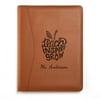 Personalized Teach, Inspire, Grow Leather Padfolio