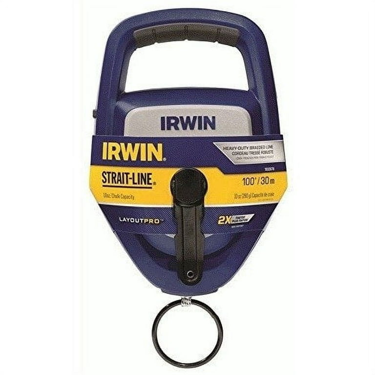 Irwin STRAIT-LINE Speed-Line Pro 100 Ft. Chalk Line Reel - Baller Hardware