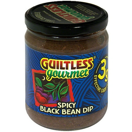 Guiltless Gourmet Spicy Black Bean Dip, 16 oz (Pack of 12)