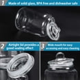 thumbnail image 2 of 2 pcs 1.3 Gallon Glass Jars with Lids - Airtight Food Storage Containers, Perfect for Coffee, Snacks, and More, Includes 2 Scoops, 2 Erasable Pen, and 2 Sticke, 2 of 8