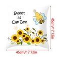 thumbnail image 3 of TUOBARR Pillows Savings! 4PC Bee Festival Print PillowCase Linen Sofa Cushion Cover Home Decor Cushion Cover Family Pillowcase, 3 of 5