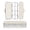 Rocket with Flames Pattern, variant on Plastic Pencil Box Large Capacity Pencil Boxes Clear Boxes with Snap-Tight Lid Stylish Office Supplies Storage Organizer Box Simple Rocket Ships Pattern