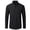 Black, variant on Jinda Men's Soft Button Down Shirt Long Sleeve Dress Shirt Formal Fashion Summer Cotton Spandex Button Up Shirt Grey 18.5