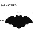 thumbnail image 3 of Bat Bath Mat Halloween Rug Goth Bath Mat, Non-Slip Rug for Front Door, Goth Mat for Bedroom, Black Home Decor Mat, 3 of 3