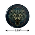 thumbnail image 3 of Fenrir Fierce Snarling Wolf In Chains Norse Mythology Kitchen Refrigerator Locker Button Magnet, 3 of 5