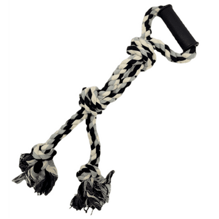 UPC: 0728584505727 | Petsonik Durable Heavy Braided Rope Tug Toy – 2 Knots