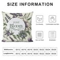 thumbnail image 5 of Leisuo Spring Lavender Flower Lumbar Decorative Rectangle Pillow Cover Summer Purple Floral Porch Patio Outdoor Pillowcase, Petal Butterfly Seasonal Cushion Case Home Decor, 5 of 5
